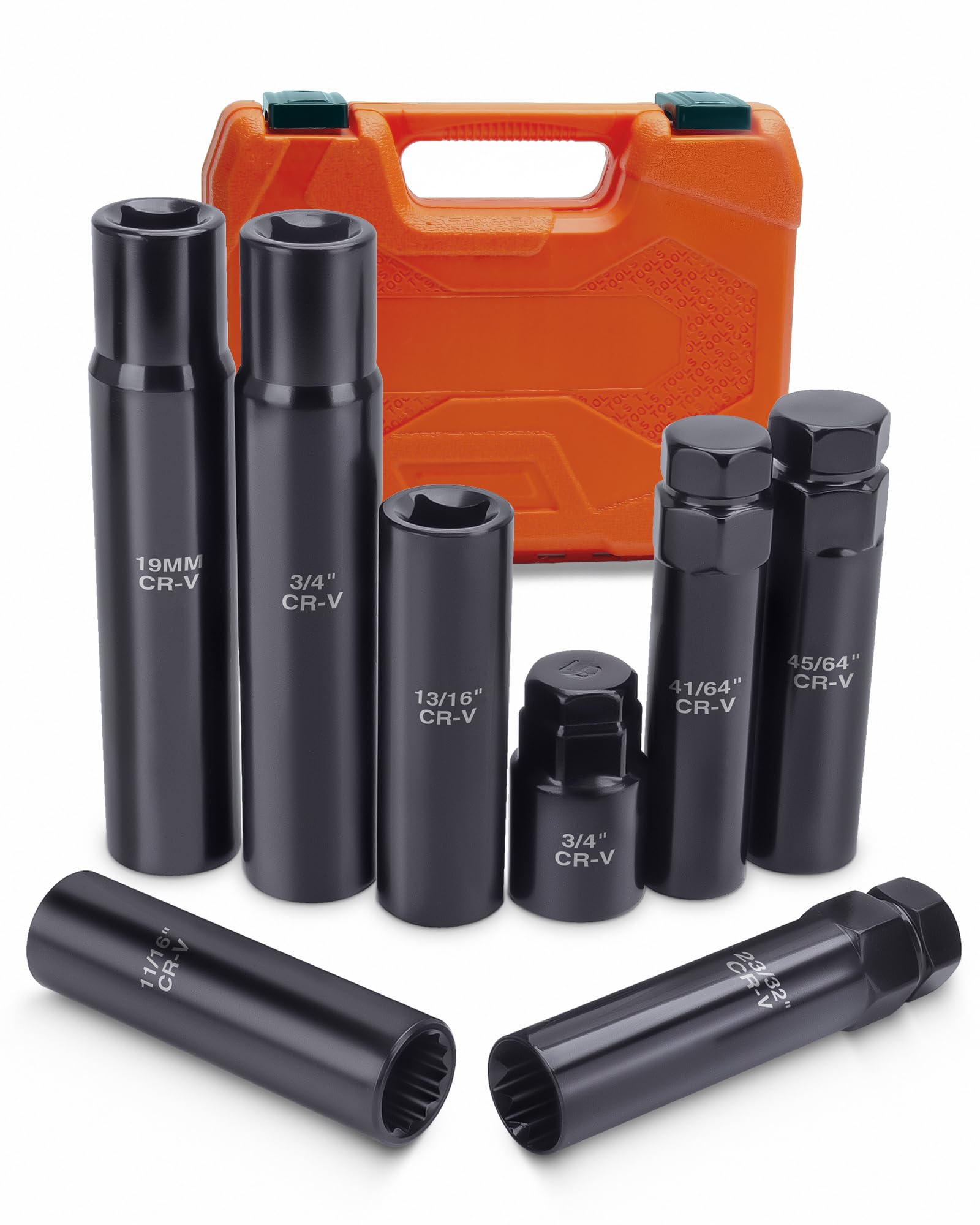 Amazon.com: Lug Nut Socket Set, 8PC SAE & Metric Wheel Lock
